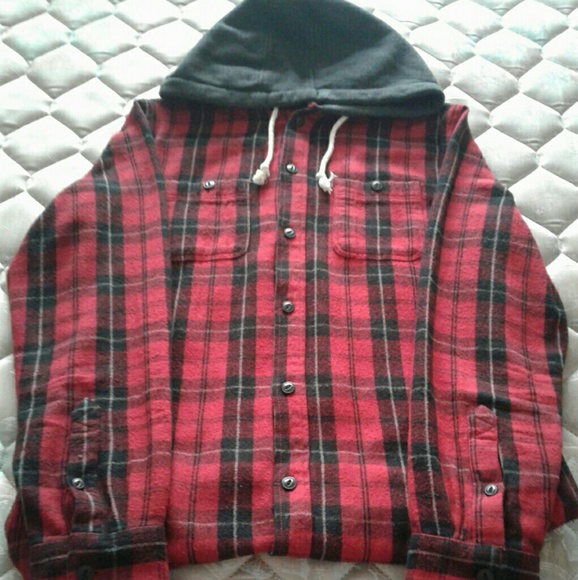 vans hooded flannel